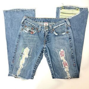 Rare Boho WoodstockPatchwork Jeans by True Relligion